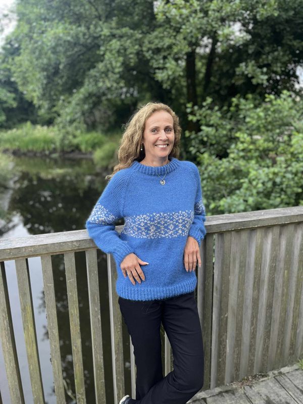 Augland sweater, blue