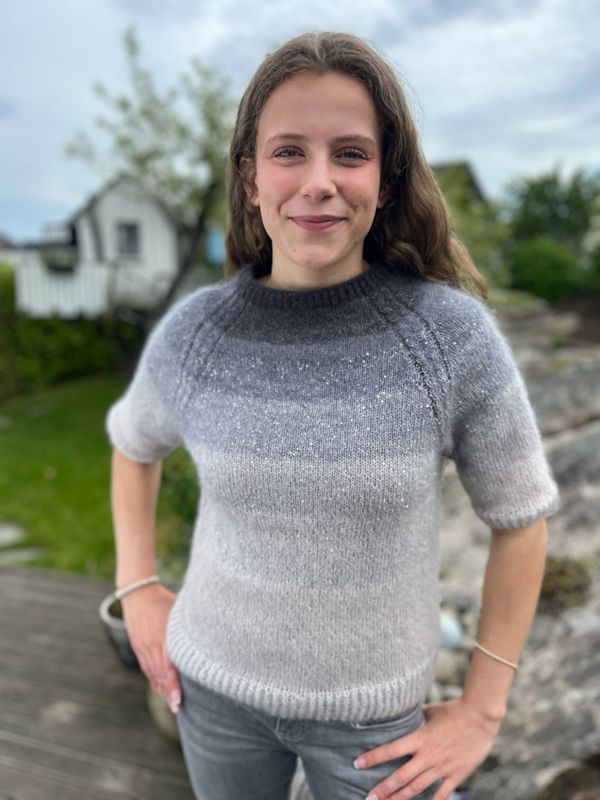 Glitre-genser (strikkepakke)