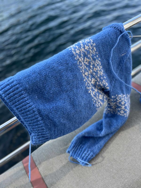 Augland sweater, blue