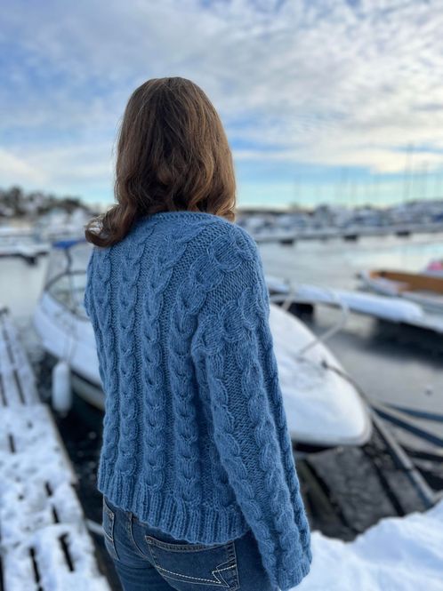 Hovedbilde Reid-genser i Viking Alpaca Bris -  Ferdigstrikka