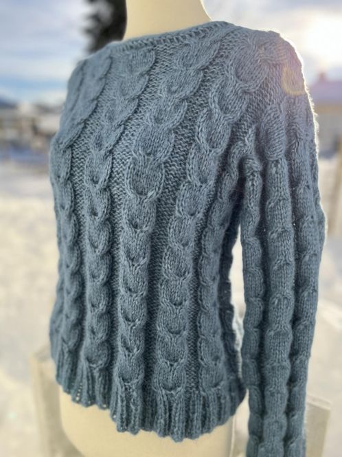 Hovedbilde Reid-genser i Viking Alpaca Bris (strikkepakke)