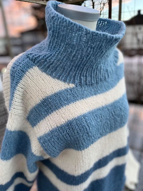 Stripegenser - Ferdigstrikka