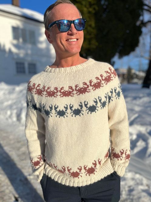 Main Image Crab sweater (hand knitted)